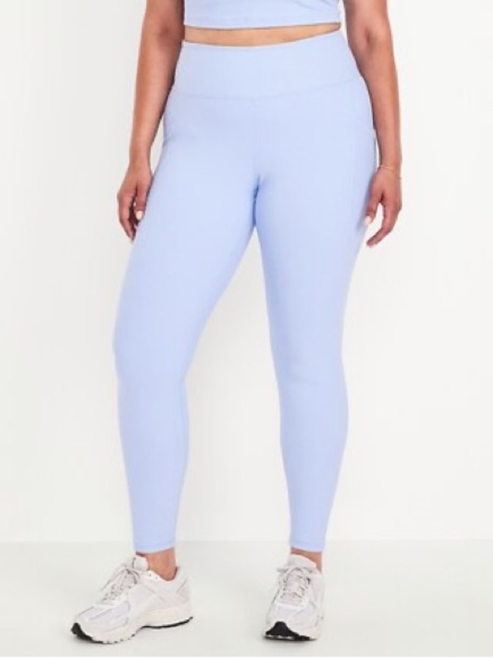 OLD NAVY Active Extra High-Rise Light Blue Powersoft Go-Dry Leggings Size XXL